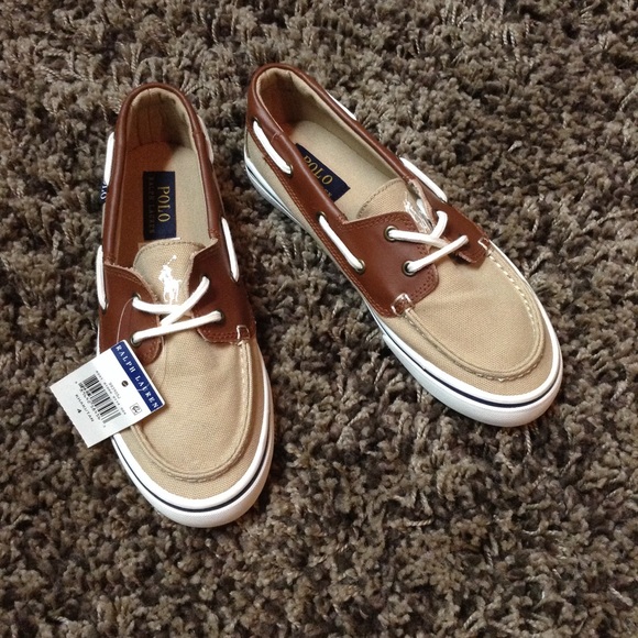 Polo Ralph Lauren Other - NWT Polo Ralph Lauren Boy's Khaki/tan Boat Shoes